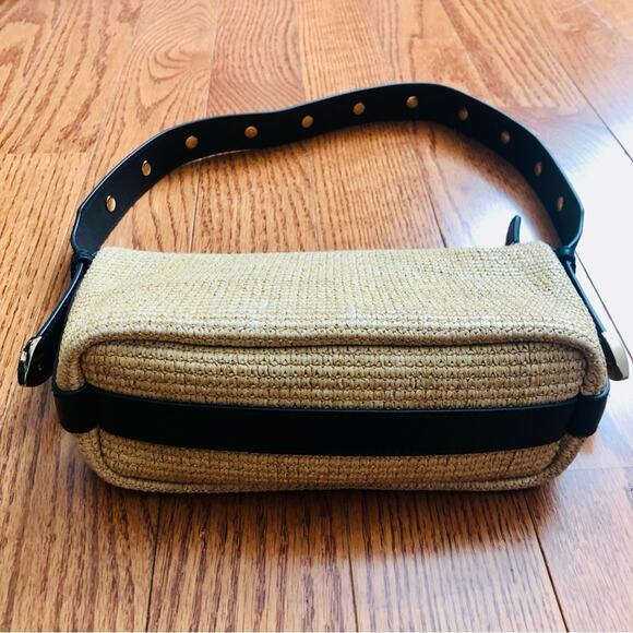 Madewell The Sun Medallion Straw Raffia
Tan Blue Shoulder Bag NWT - Picture 5 of 11